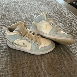 Kids Air Jordan 1 SE TD Glitter swoosh - size 2